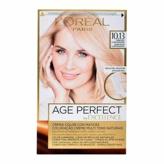 Permanent Anti-Ageing Dye Excellence Age Perfect L'Oreal Make Up Excellence Age Perfect Nº 9.0-rubio muy claro (1 Unit)