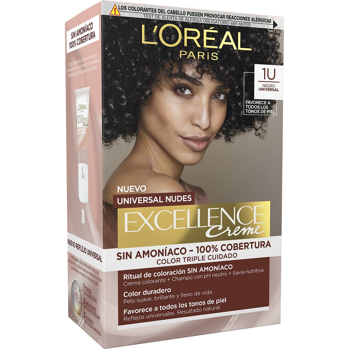 Permanent Dye L'Oreal Make Up Excellence Black LOreal Make Up