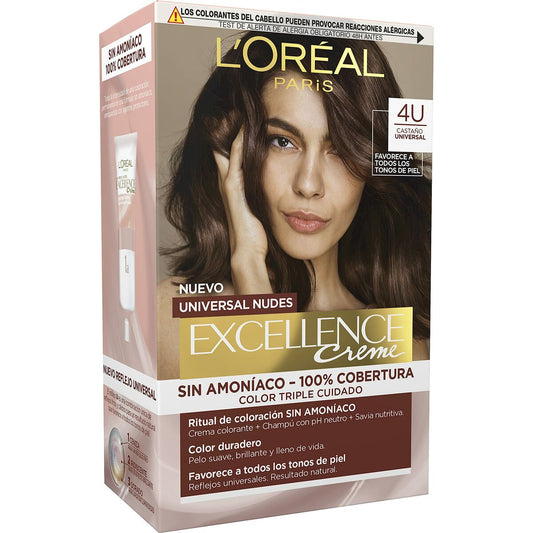 Permanent Dye L'Oreal Make Up Excellence Brown LOreal Make Up