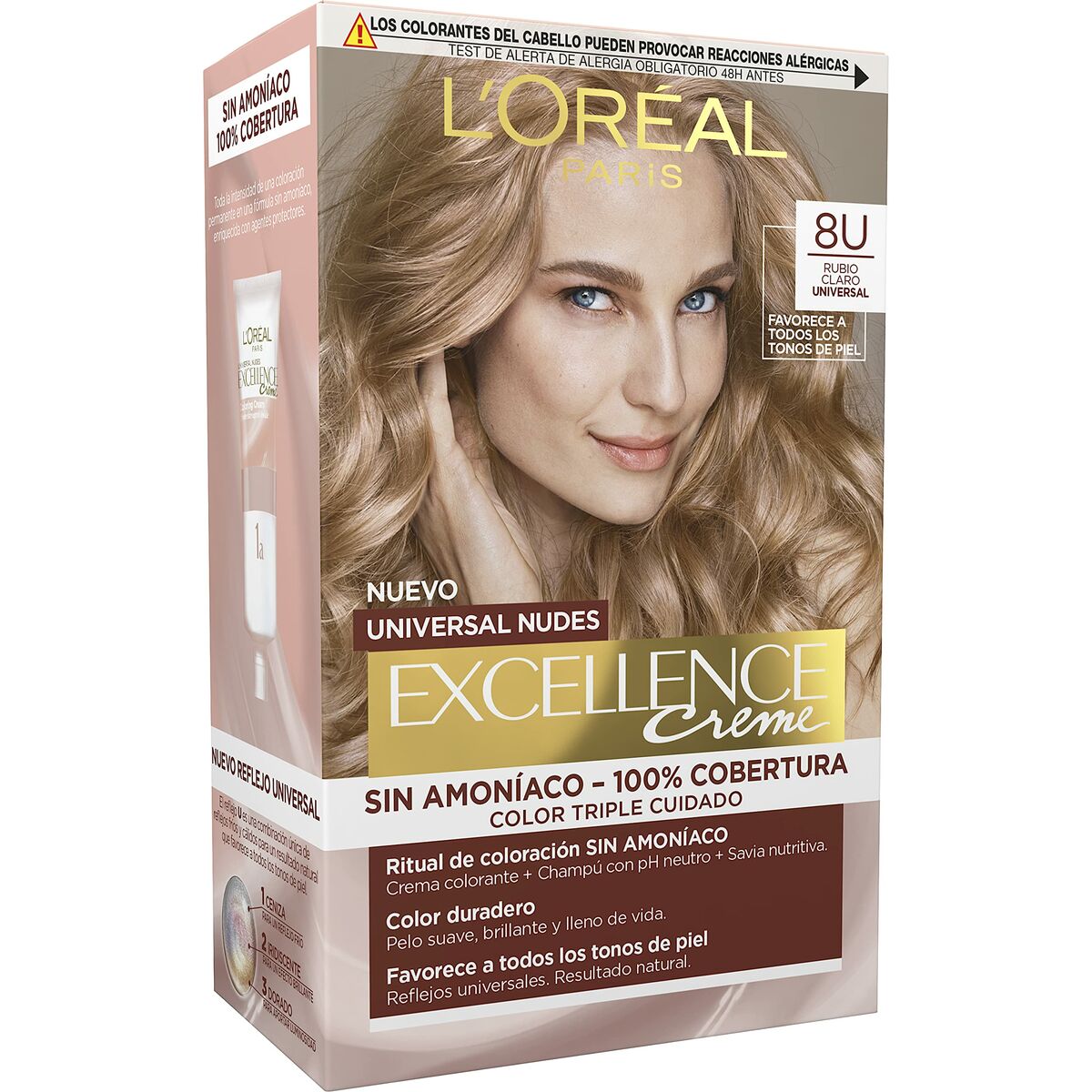 Permanent Dye L'Oréal Paris Excellence Nº 8.0-rubio claro LOréal Paris