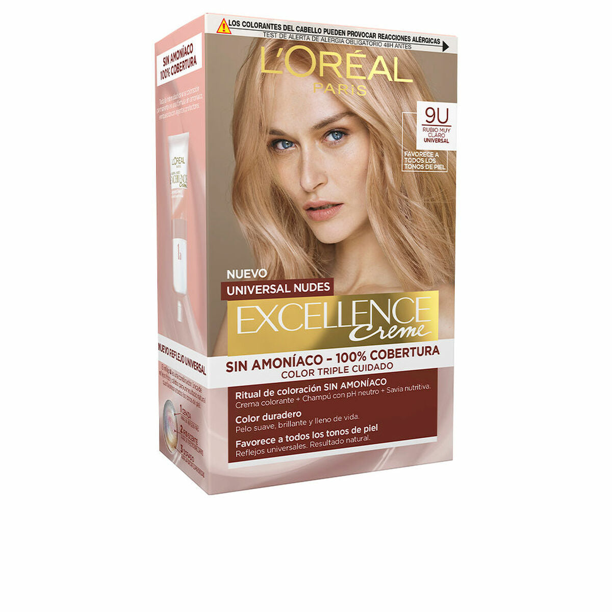 Permanent Dye L'Oreal Make Up Excellence Nº 9U Very Light Blonde LOreal Make Up