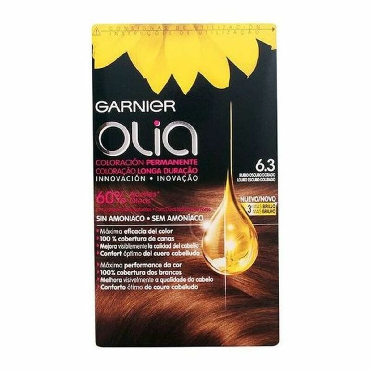 Dye No Ammonia Olia Garnier 3600541234925 Dark Golden Blonde