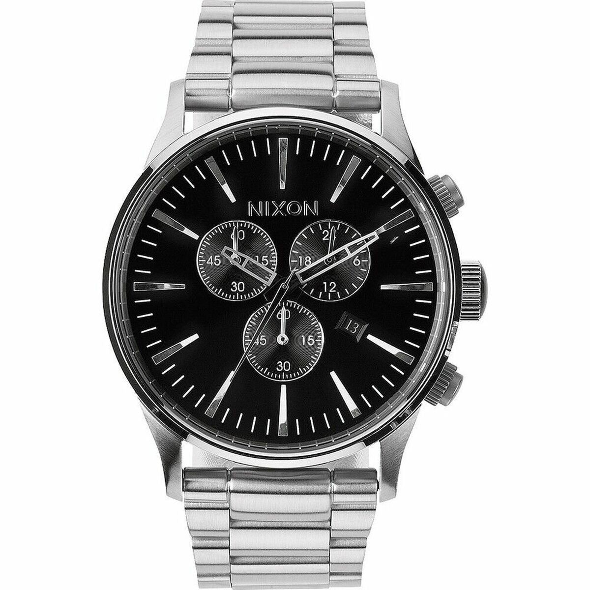 Men's Watch Nixon Sentry Chrono Silver Nixon