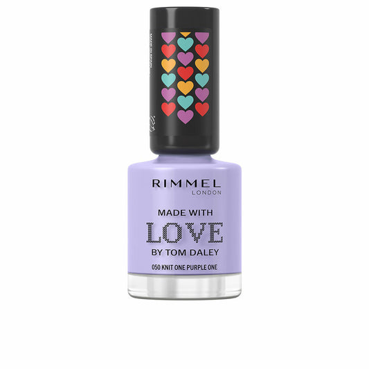 Nagellack Rimmel London Made With Love von Tom Daley Nr. 050 Knit one lila one 8 ml