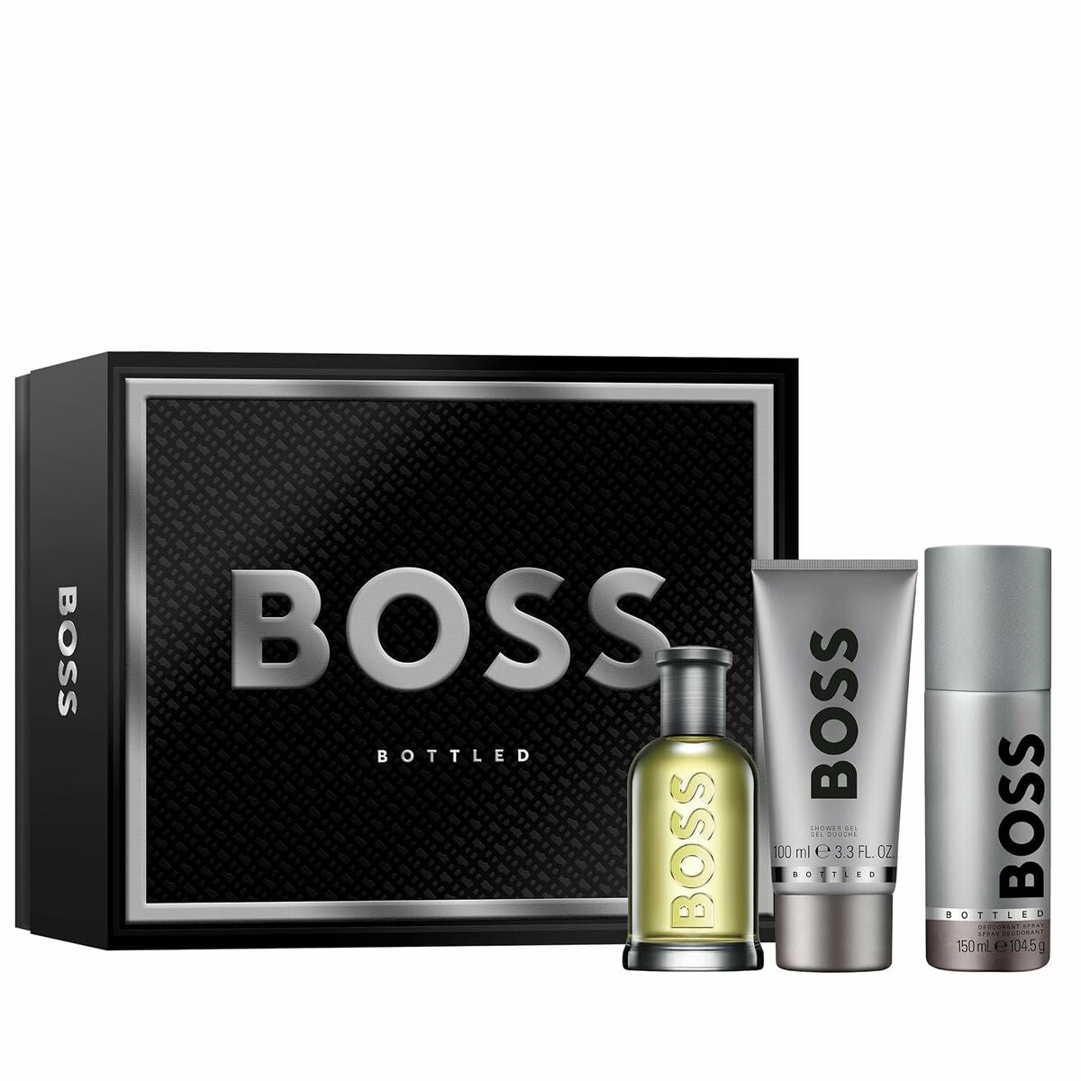 Men's Perfume Set Hugo Boss BOTTLED EDT 3 Pieces Hugo Boss