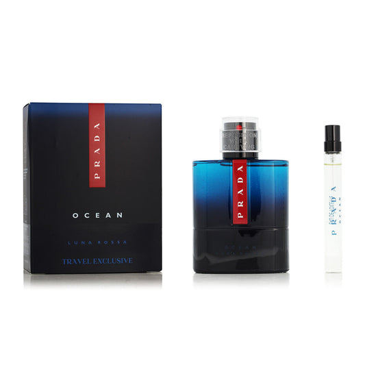 Women's Perfume Set Prada Luna Rossa Ocean EDT 2 Pieces Prada