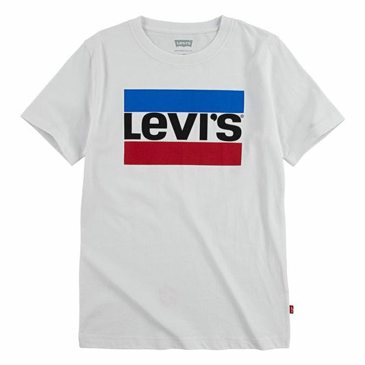 Children’s Short Sleeve T-Shirt Levi's Sportswear Logo White Levis