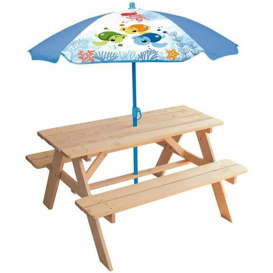 Picnic table Fun House Brown Sunshade (125 x ø 100 cm) Fun House