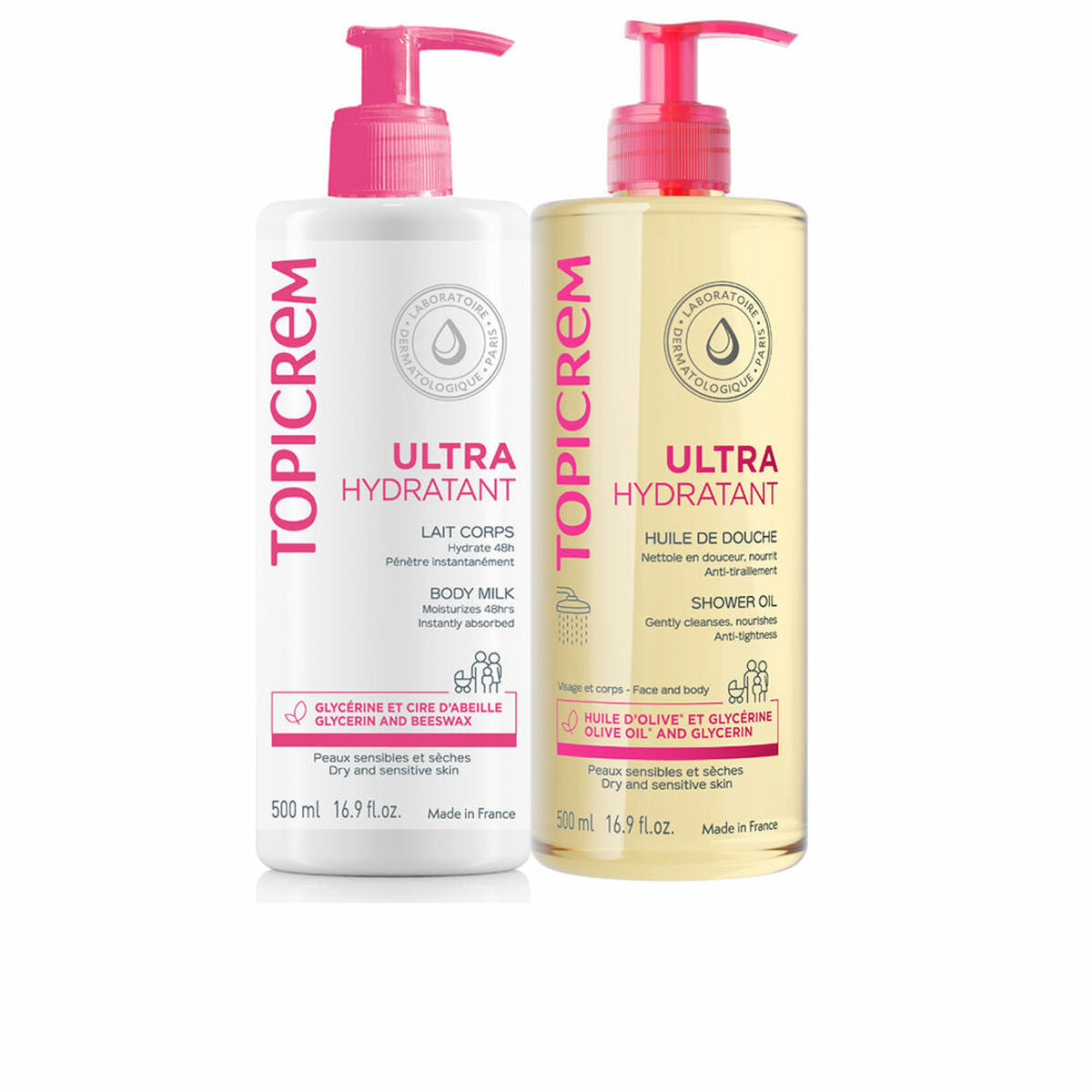 Body Lotion Topicrem UH 2 Pieces