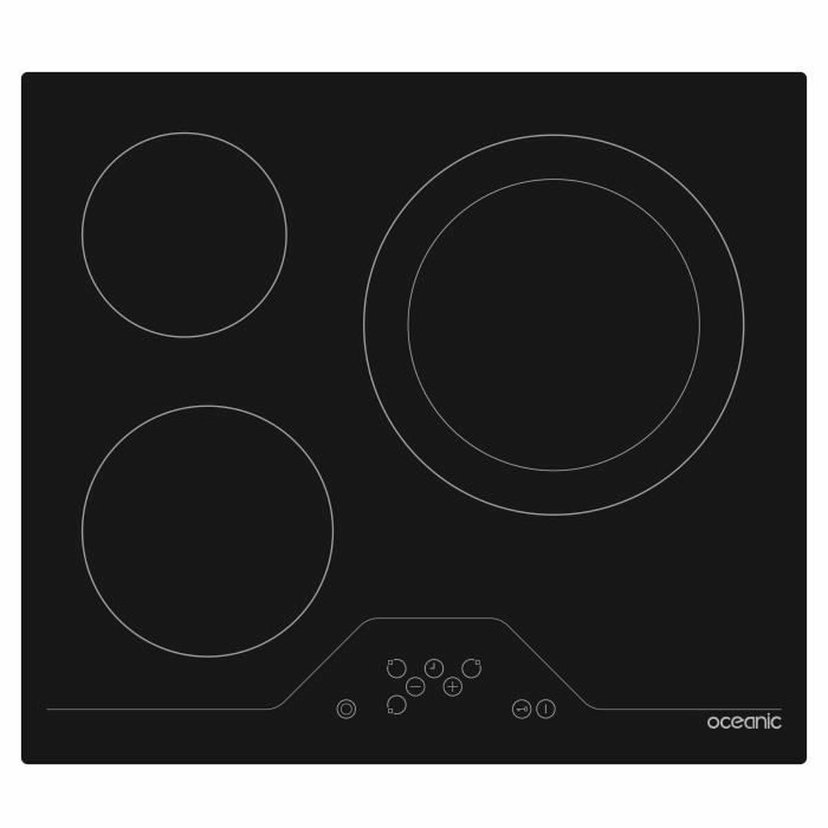 Glass-Ceramic Hob Oceanic OCEATV3Z60B 5700 W Oceanic