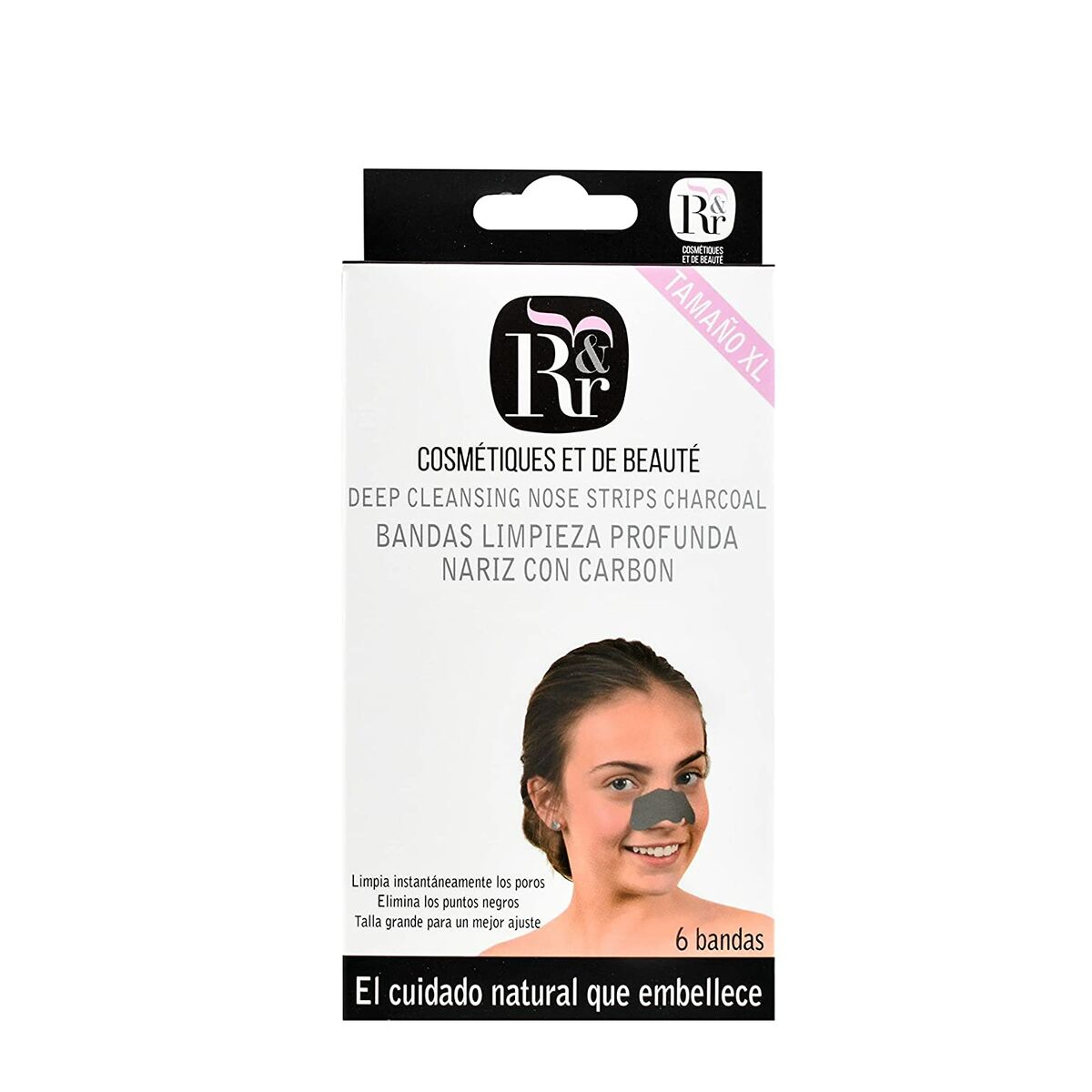 Pore Cleaning Strips Rose & Rose Charcoal 6 Units Rose and Rose