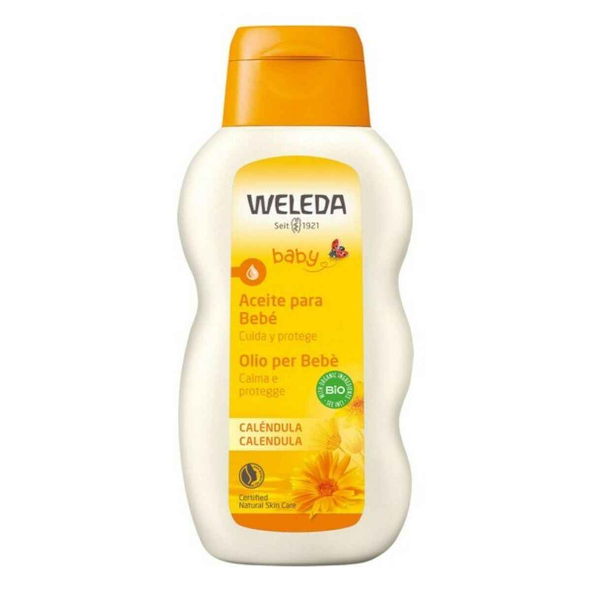 Moisturising Body Oil for Babies Baby Weleda Marigold (200 ml) Weleda