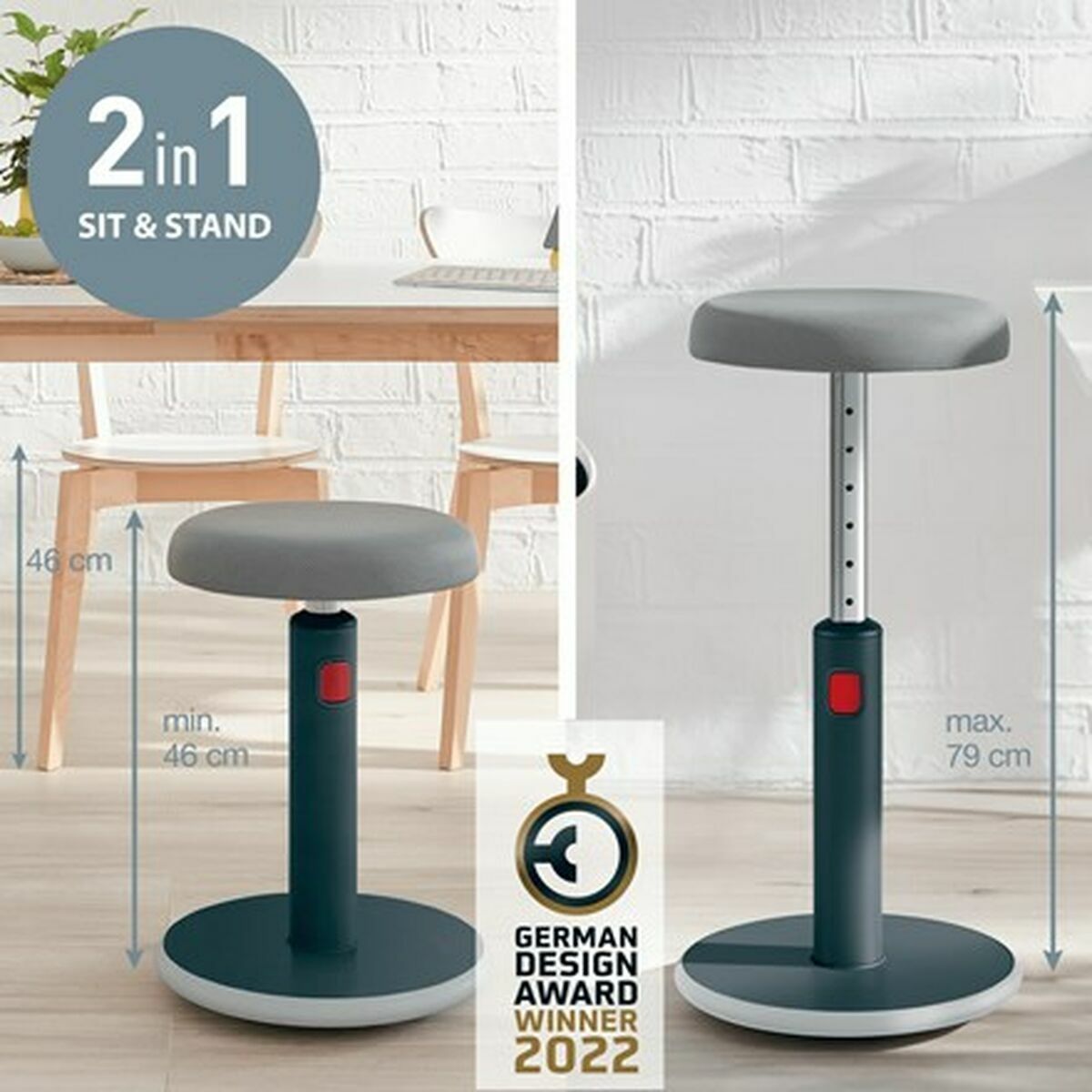 Ergonomic Stool Leitz Ergo Cosy Active Leitz