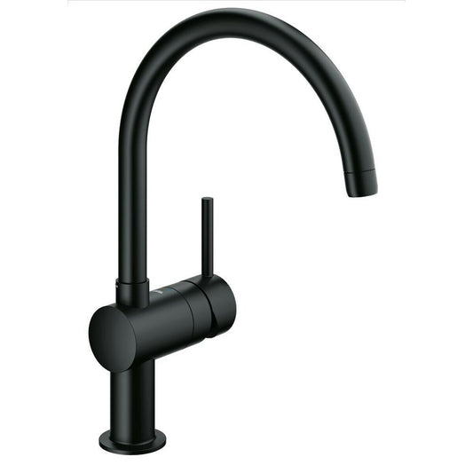 Mixer Tap Grohe 32917KS0 Black Metal Rectangular Grohe