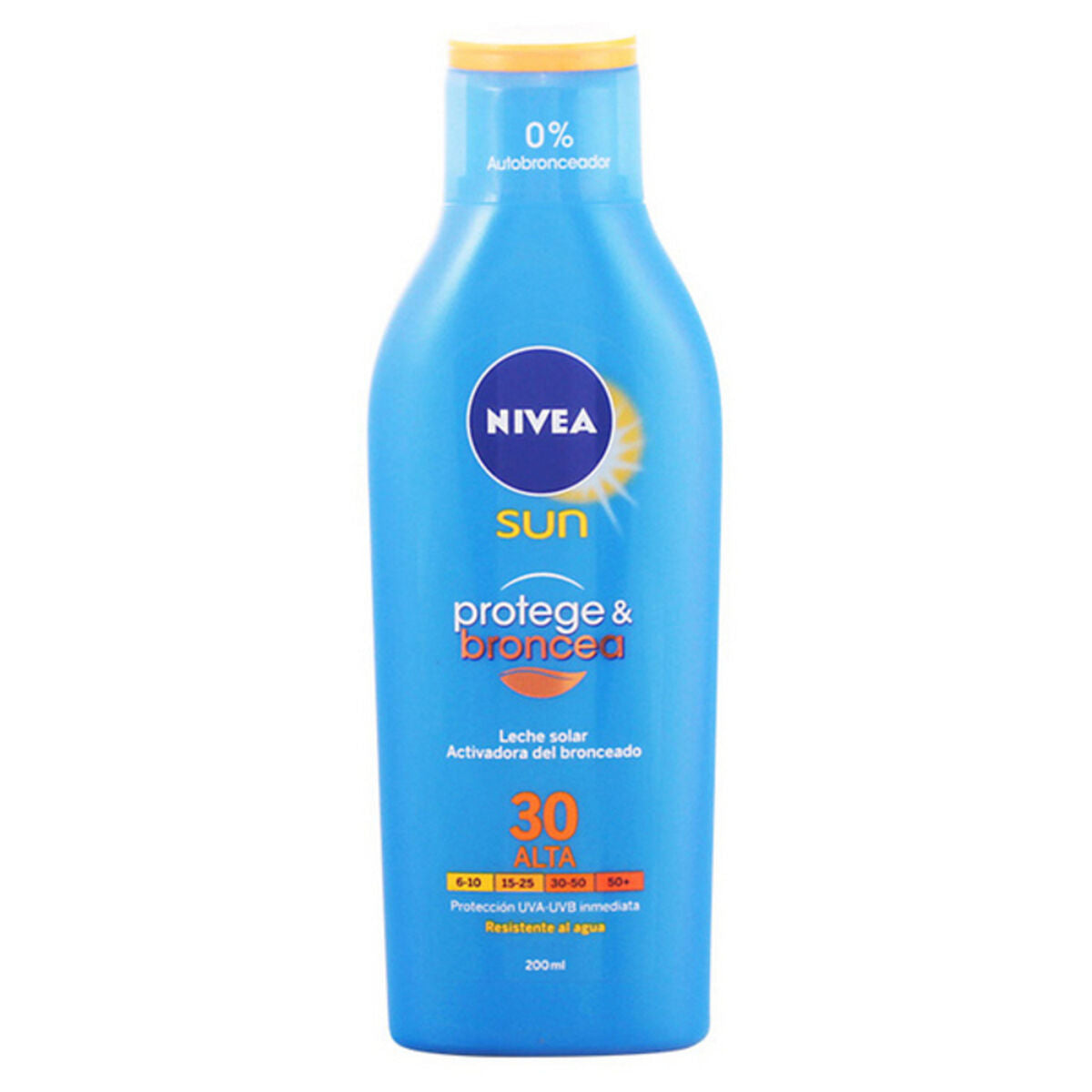 Leche Solar Protege &amp; Broncea Nivea SPF 30 (200 ml) 30 (200 ml)