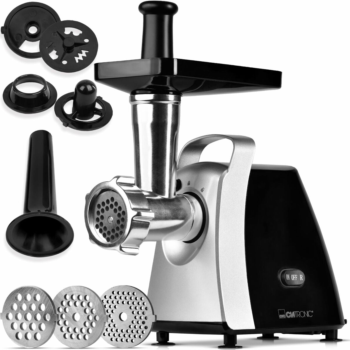 Mincer Clatronic FW 3803 Black Silver Stainless steel 1000 W Clatronic