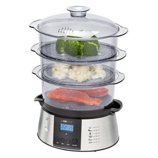 Food Steamer Clatronic DG 3547 inox Black Transparent 800 W Clatronic