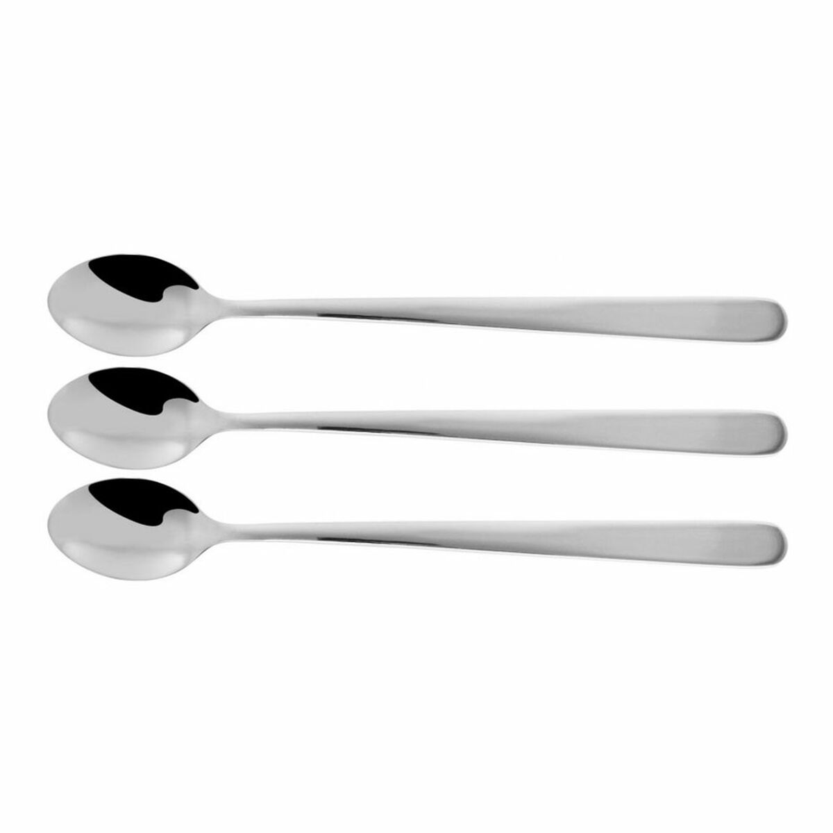 Set of Spoons Cocktail Stainless steel (19 cm) BigBuy Cooking