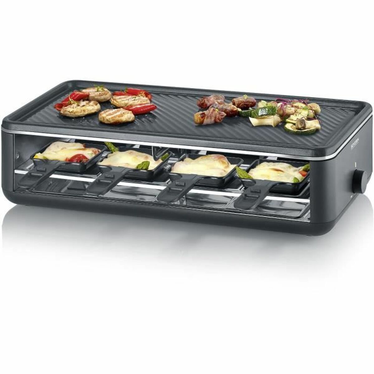 Grill hotplate Severin RG2365 Black 48 x 24 cm Severin