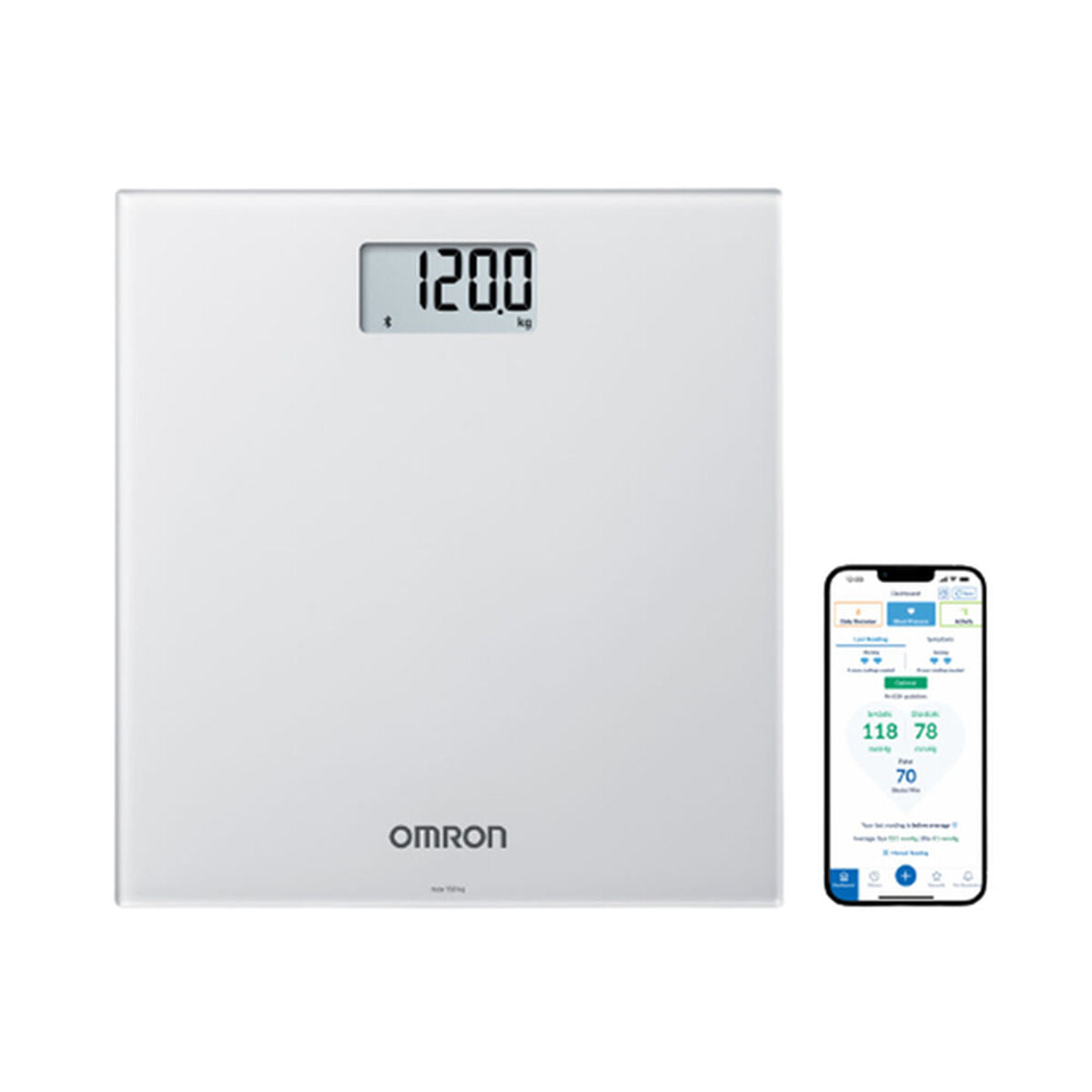 Digital Bathroom Scales Omron HN-300T2-EGY Grey Omron