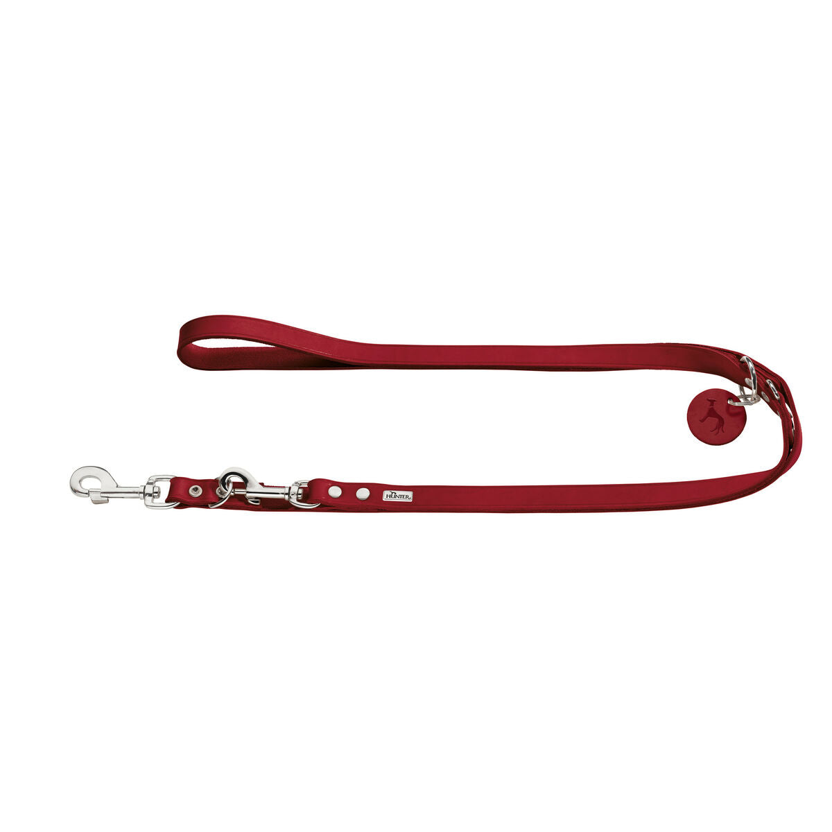 Dog Lead Hunter Red 2 m Adjustable Leather Hunter