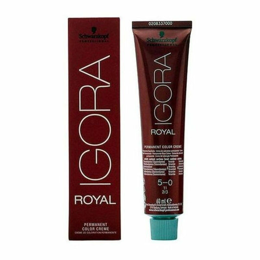 Permanent Dye Igora Royal Schwarzkopf Igora Royal 5-0 Nº 5-0 Nº 9.0-rubio muy claro Nº 8.0-rubio claro 60 ml