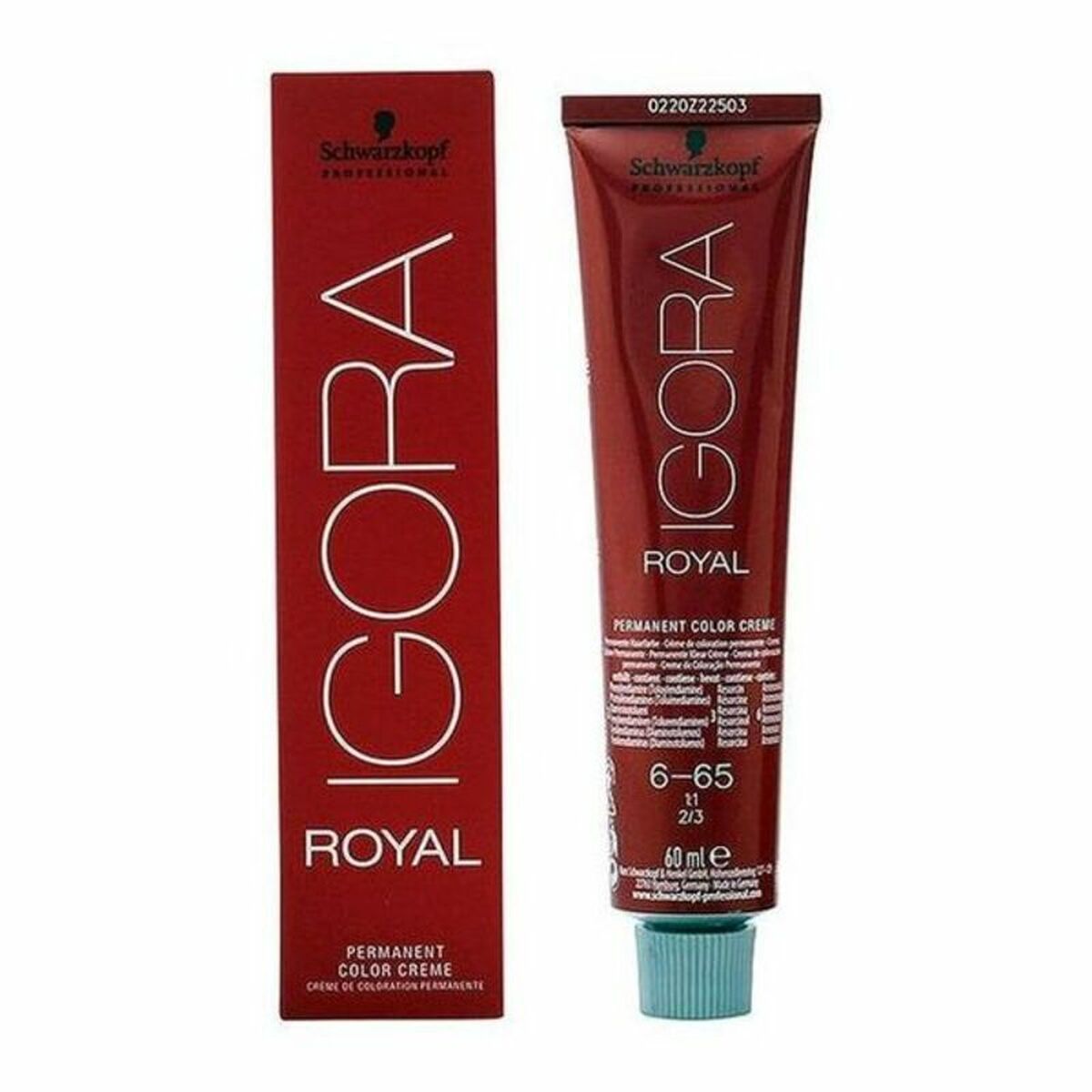 Permanent Dye Schwarzkopf Igora Royal Nº 6-65 (60 ml) Schwarzkopf