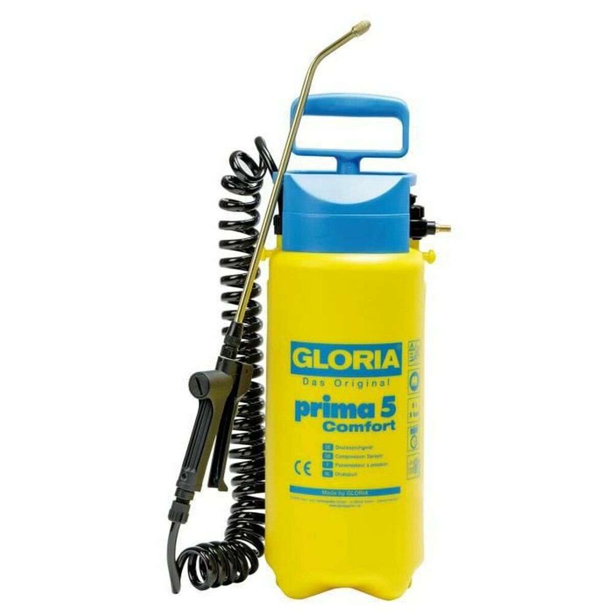 Garden Pressure Sprayer Gloria Prima 5 Comfort Plastic 5 L Gloria