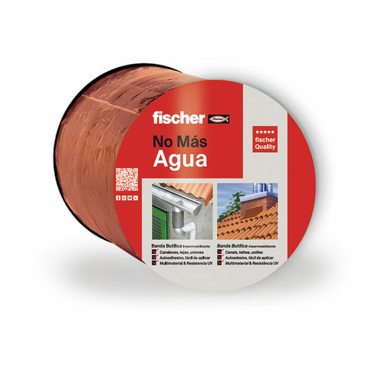 Adhesive Tape Fischer Brown Tile 10 m x 10 cm Fischer