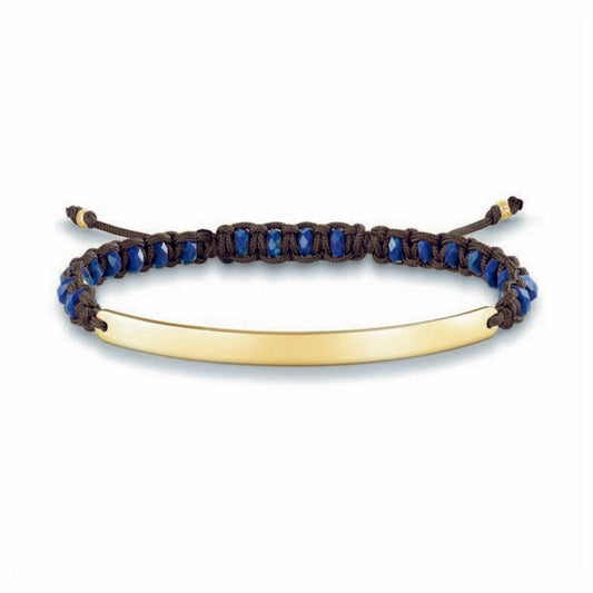 Ladies'Bracelet Thomas Sabo LBA0056-892-32-L19v Blue Golden Silver (16 - 19 cm) Thomas Sabo