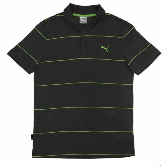 Men’s Short Sleeve Polo Shirt Puma Jacquard Black Puma