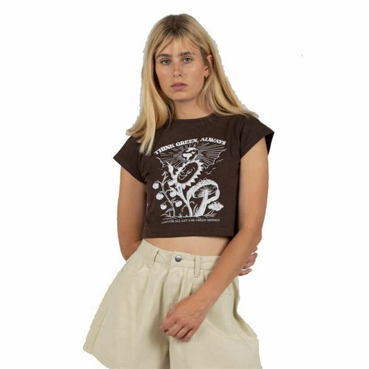 Women’s Short Sleeve T-Shirt 24COLOURS Casual Brown 24COLOURS