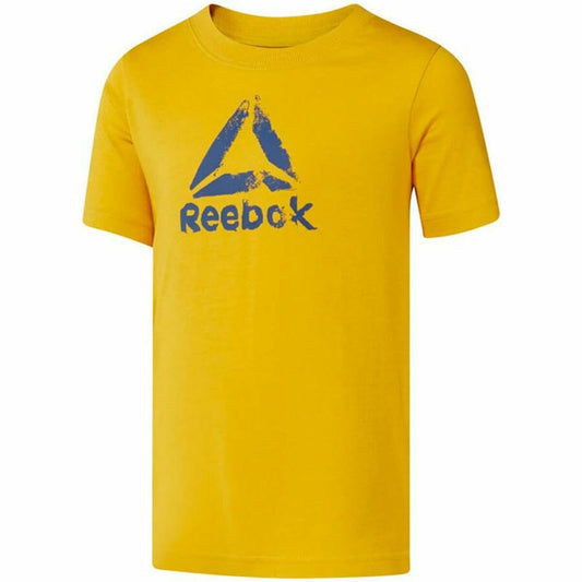 Children’s Short Sleeve T-Shirt Reebok Elemental Yellow Reebok