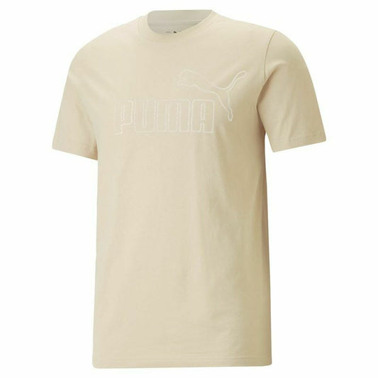 Short Sleeve T-Shirt Puma Essentials Elevated Beige Unisex Puma