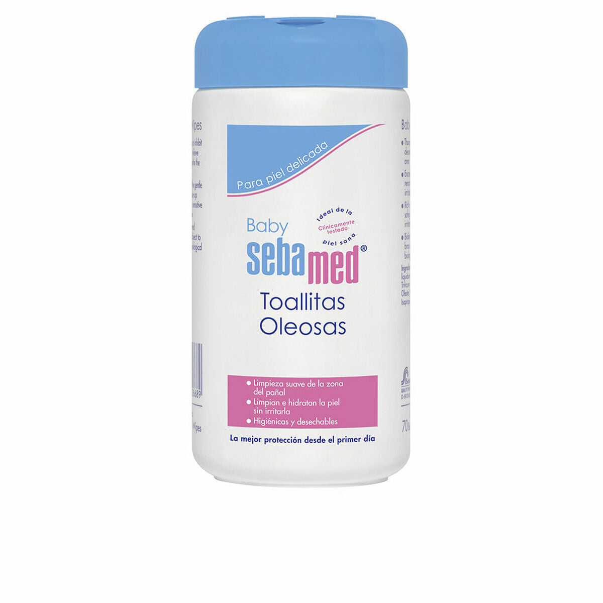 Moist Wipes Sebamed Oily (70 Units)