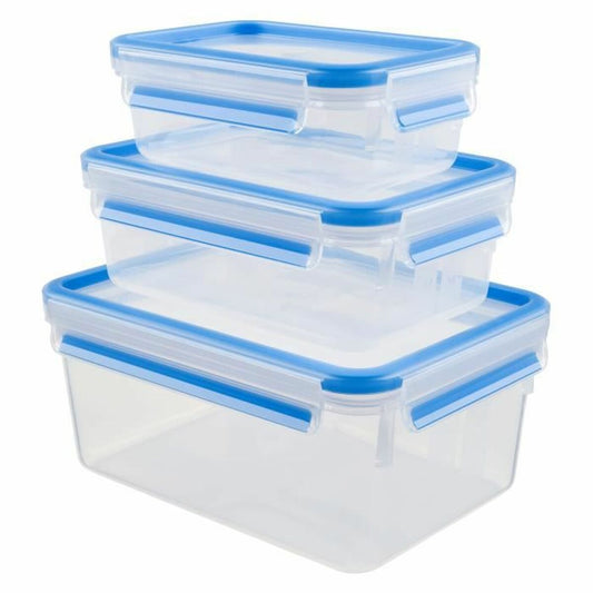 Set of Stackable Hermetically-sealed Kitchen Containers Tefal Plastic (3 Pieces) Tefal