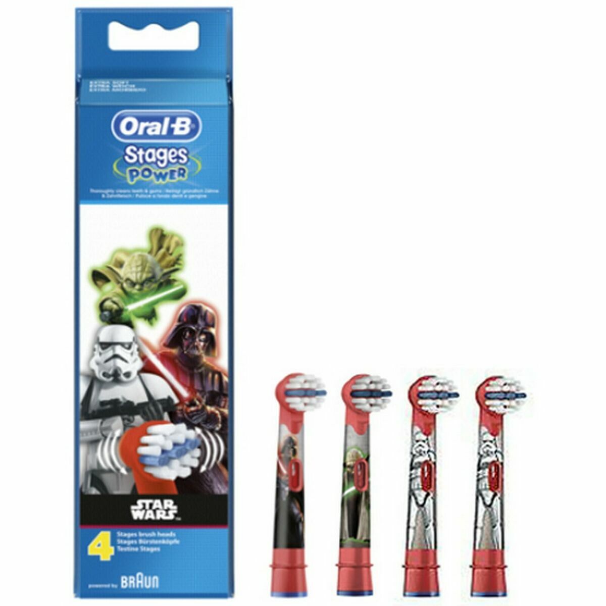 Replacement Head Oral-B 80352668 Red White 4 Units Oral-B