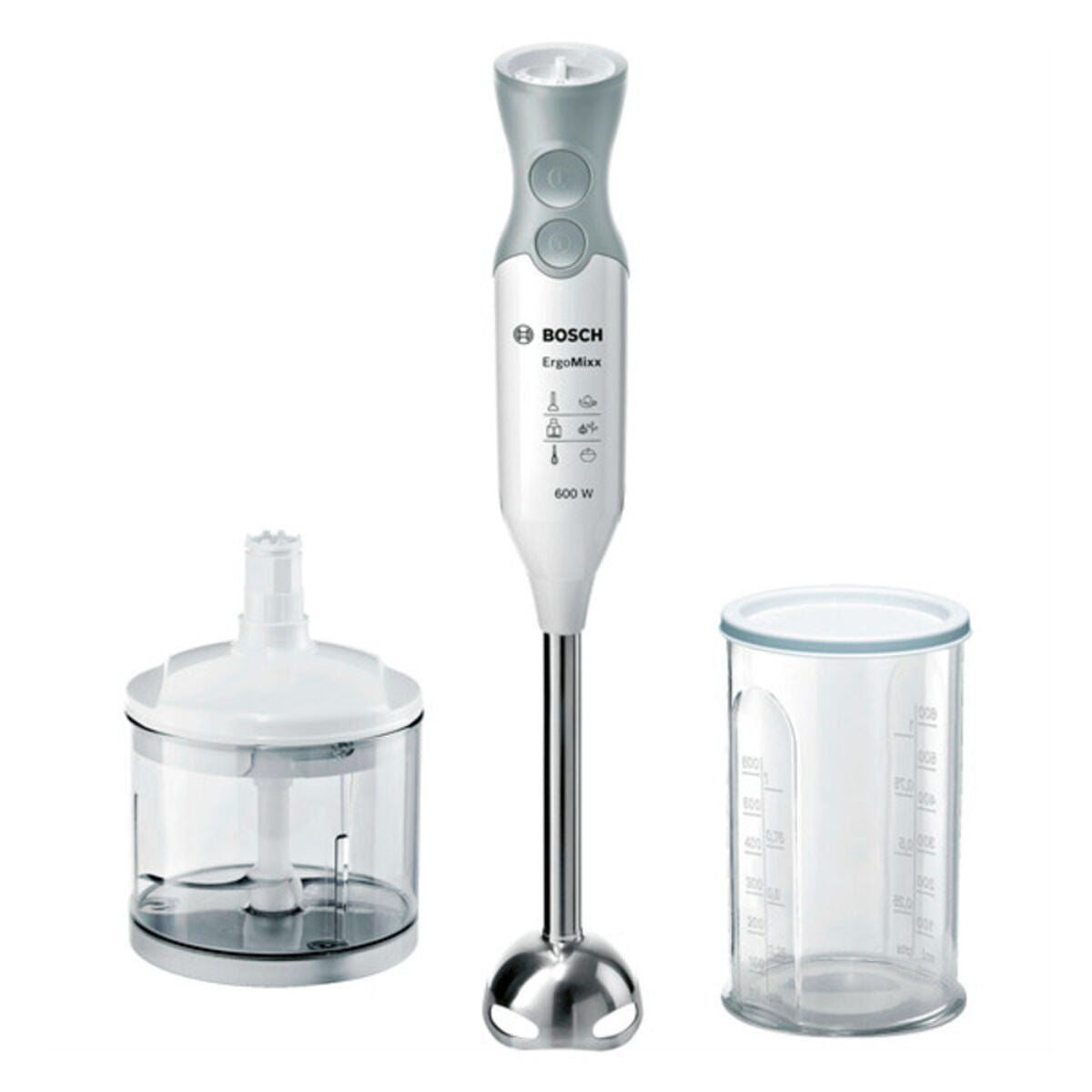 Hand-held Blender BOSCH MSM66120 600W 600 W White Grey White/Grey 500 ml BOSCH