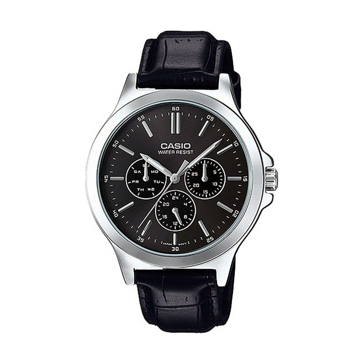 Men's Watch Casio MULTIFUNCTION BLACK, LEATHER Black (Ø 41 mm) (Ø 41,5 mm) (Ø 40 mm) Casio