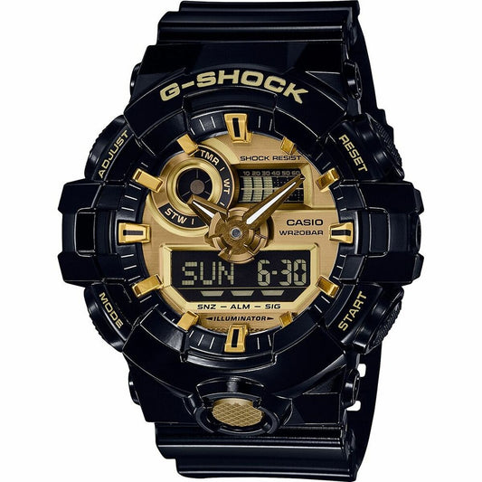 Men's Watch Casio G-Shock GA-710 Ø 49 mm Black Gold Casio G-Shock