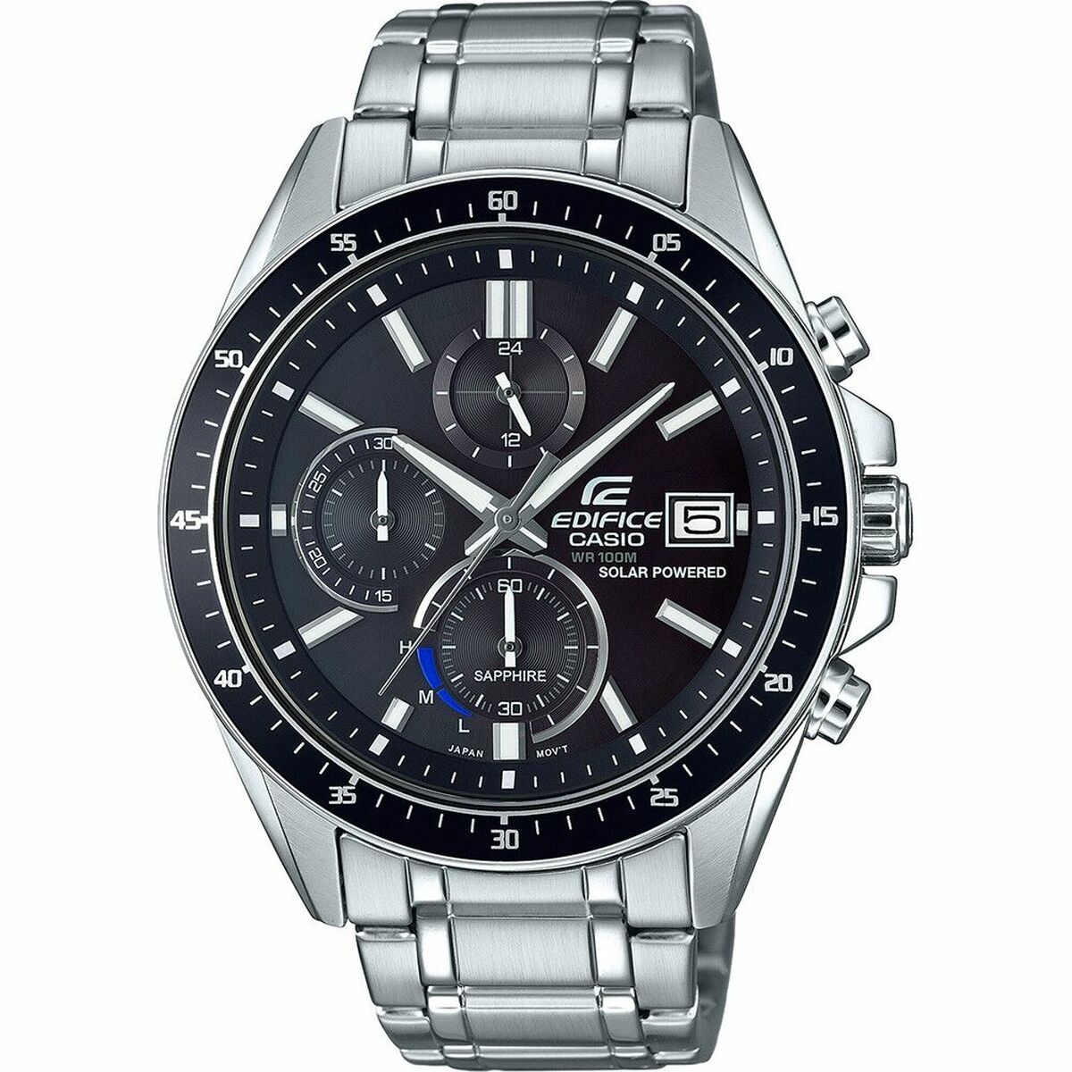 Men's Watch Casio EFS-S510D-1AVUEF Black Silver Casio