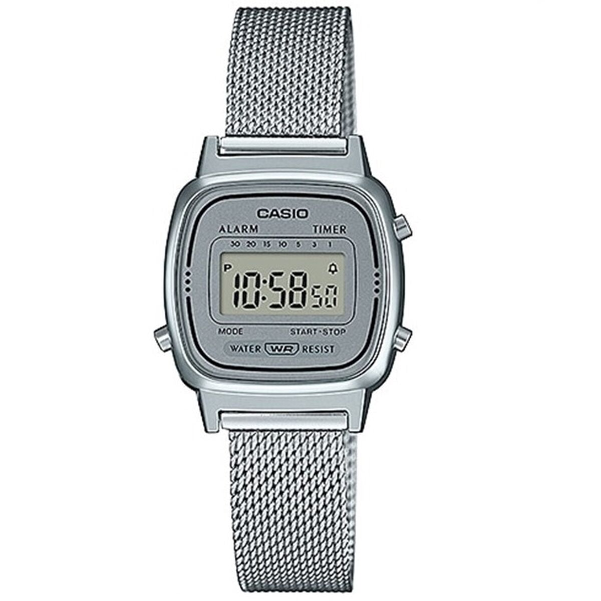 Ladies' Watch Casio VINTAGE GENT SILVER MESH (Ø 25 mm) Casio