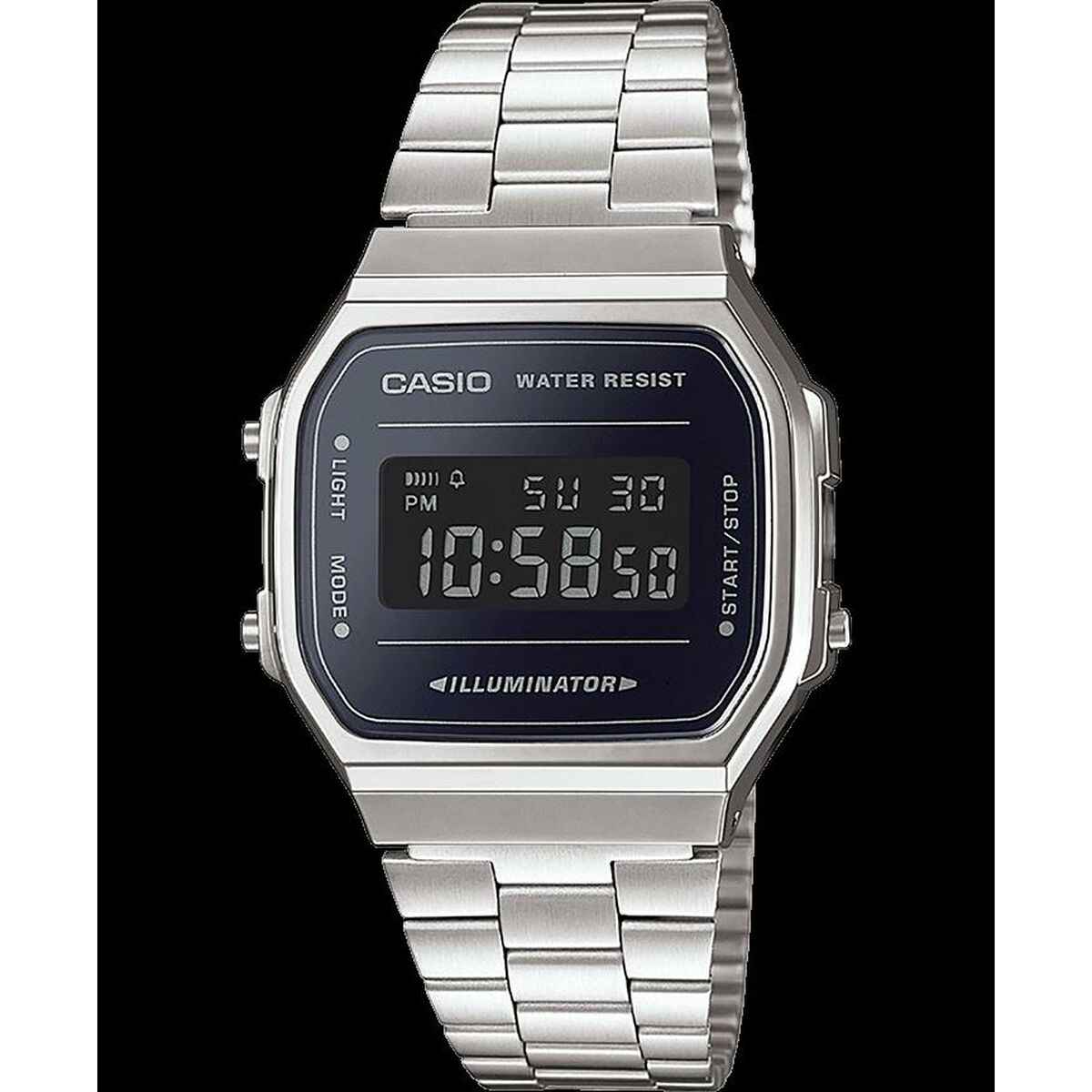 Men's Watch Casio A168WEM-1EF Black Silver Casio