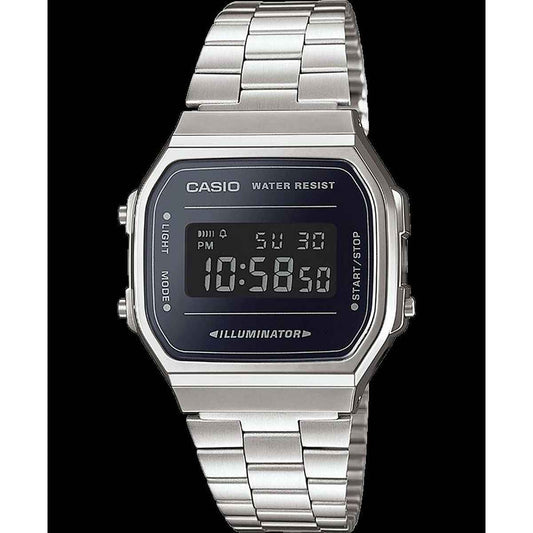 Men's Watch Casio A168WEM-1EF Black Silver Casio