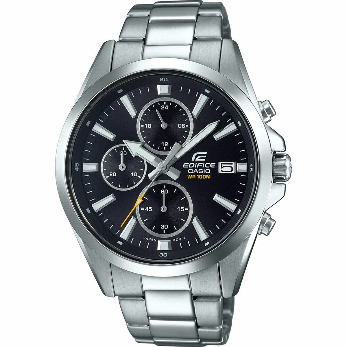 Men's Watch Casio EFV-560D-1AVUEF Silver Black (Ø 44 mm) Casio