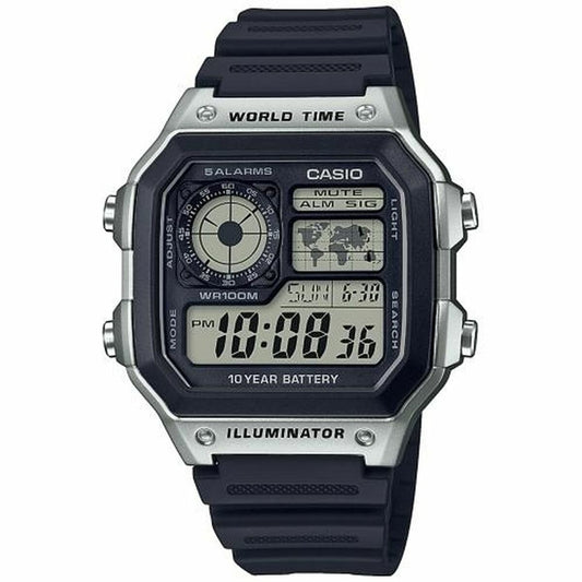 Men's Watch Casio AE-1200WH-1CVEF Black Grey (Ø 40 mm) Casio