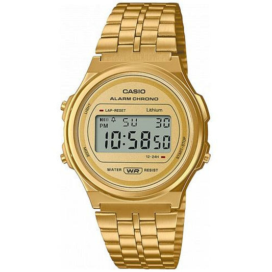 Unisex Watch Casio A171WEG-9AEF Golden Vintage Casio