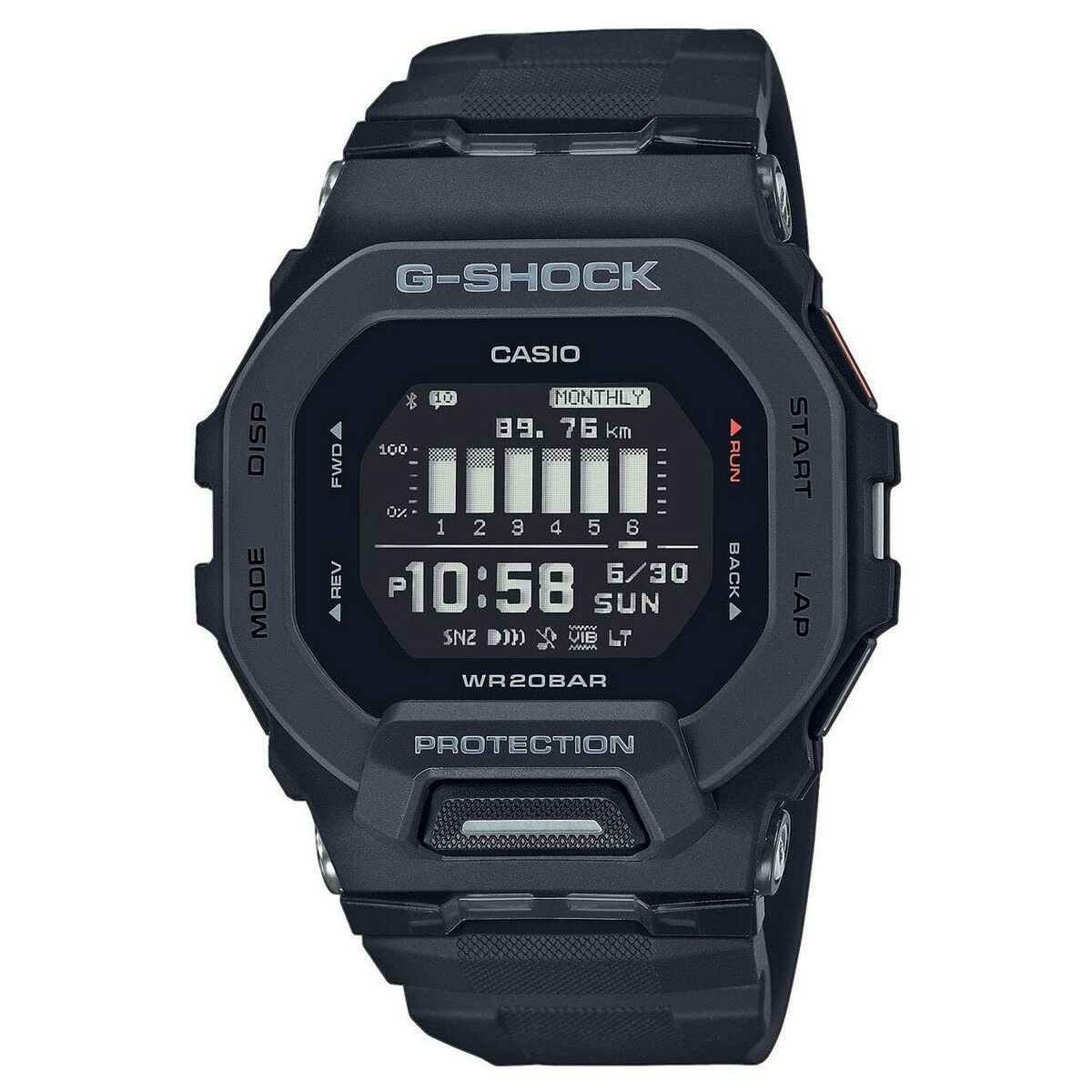 Men's Watch Casio G-Shock G-SQUAD STEP TRACKER BLUETOOTH® Black (Ø 40 mm) (Ø 46 mm) Casio G-Shock