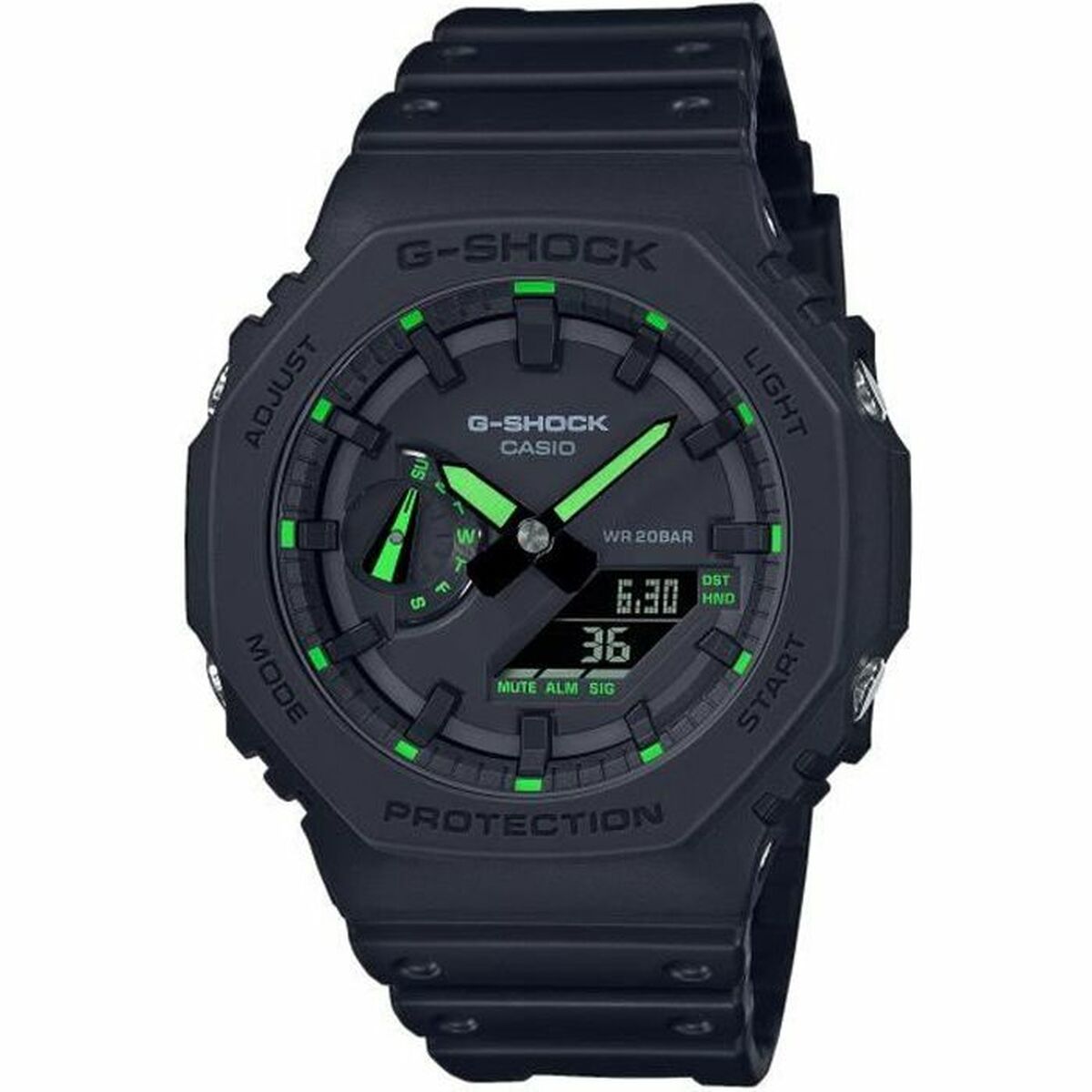 Men's Watch Casio G-Shock GA-2100-1A3ER Black Casio G-Shock