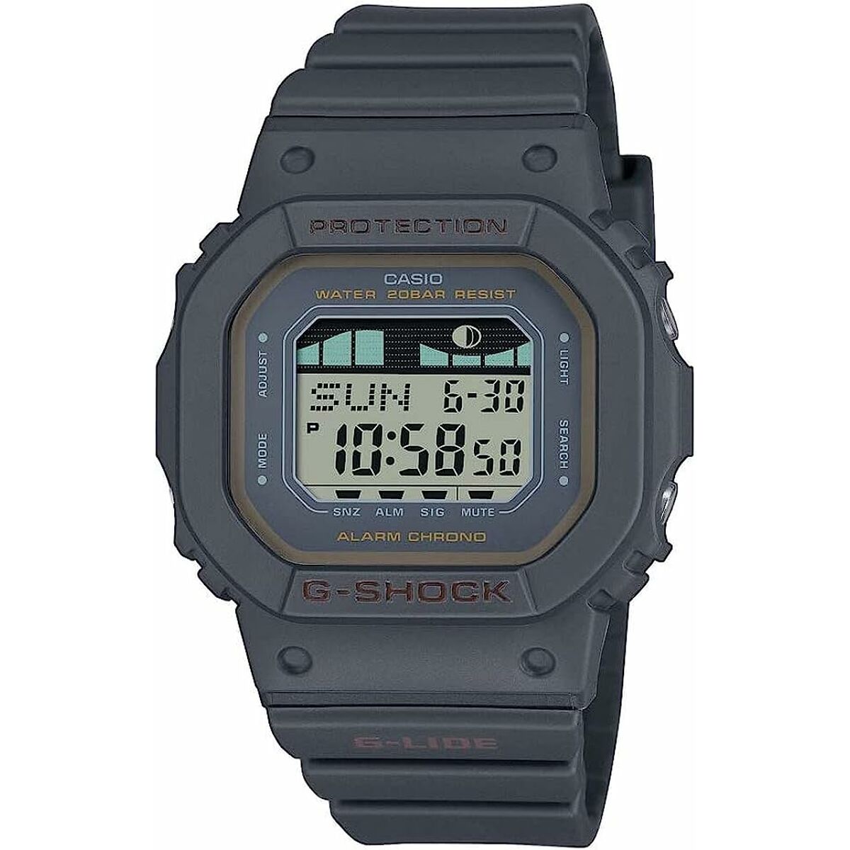 Ladies' Watch Casio G-Shock G-LIDE BLACK - SURF TIDE GRAPHS Casio G-Shock